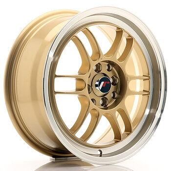 16" JR Wheels JR7 - Gold Machined Lip