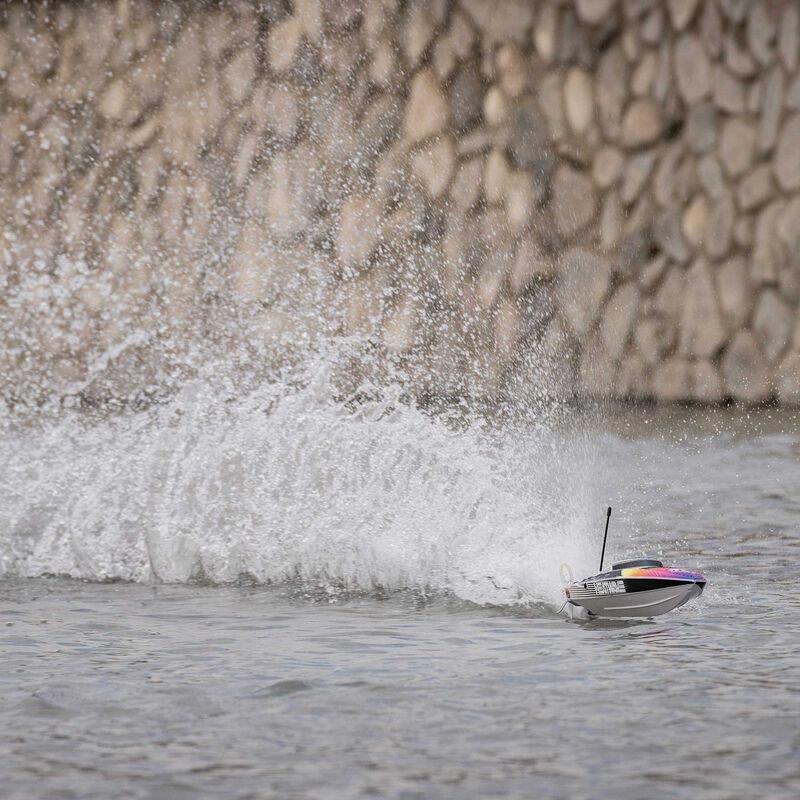 PROBOAT Recoil 2 18tum Self-Righting Brushless Deep-V RTR, Heatwave - 16