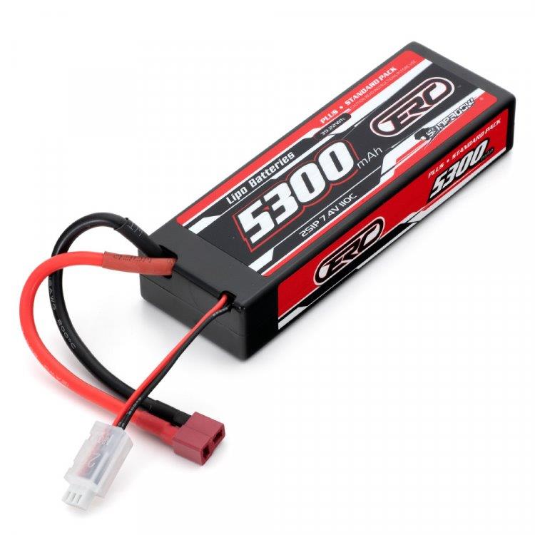SUNPADOW Li-Po Batteri 2S 7,4V 5300mAh 110C Hard T-Kontakt