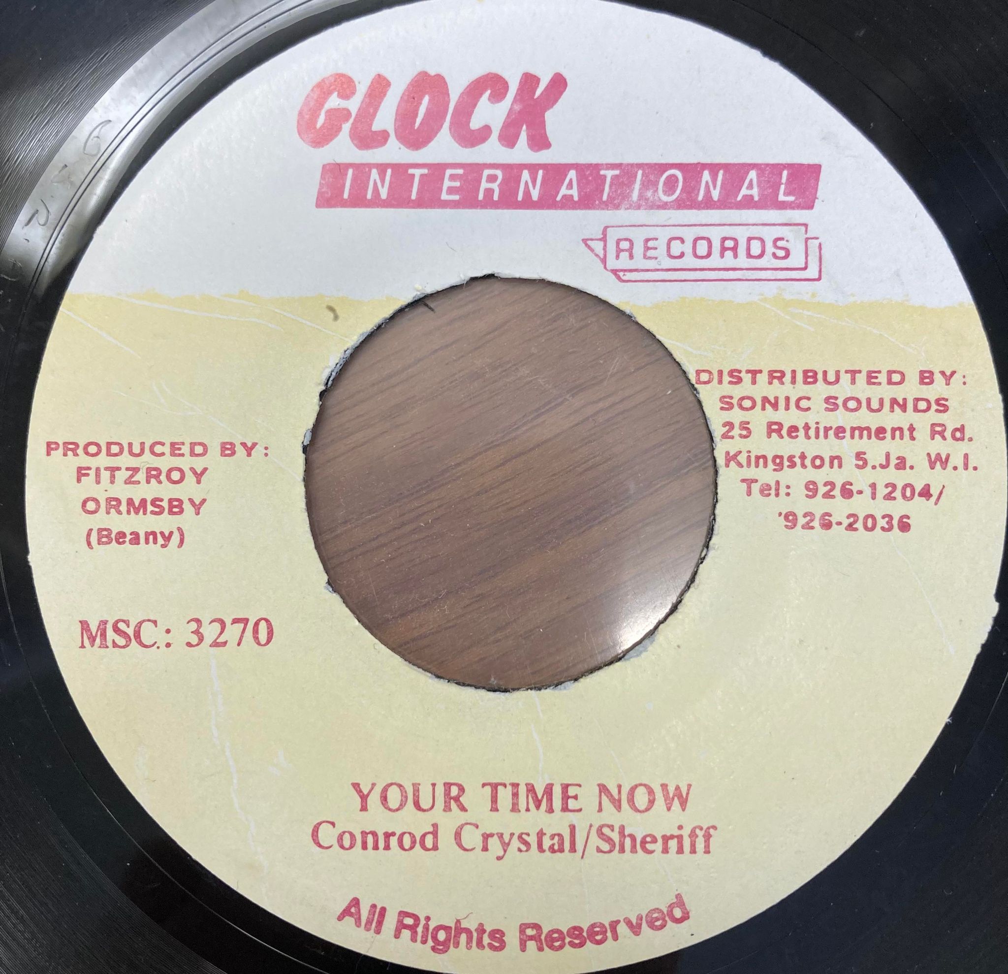 Conrad Crystal and Sheriff - Your Time Now