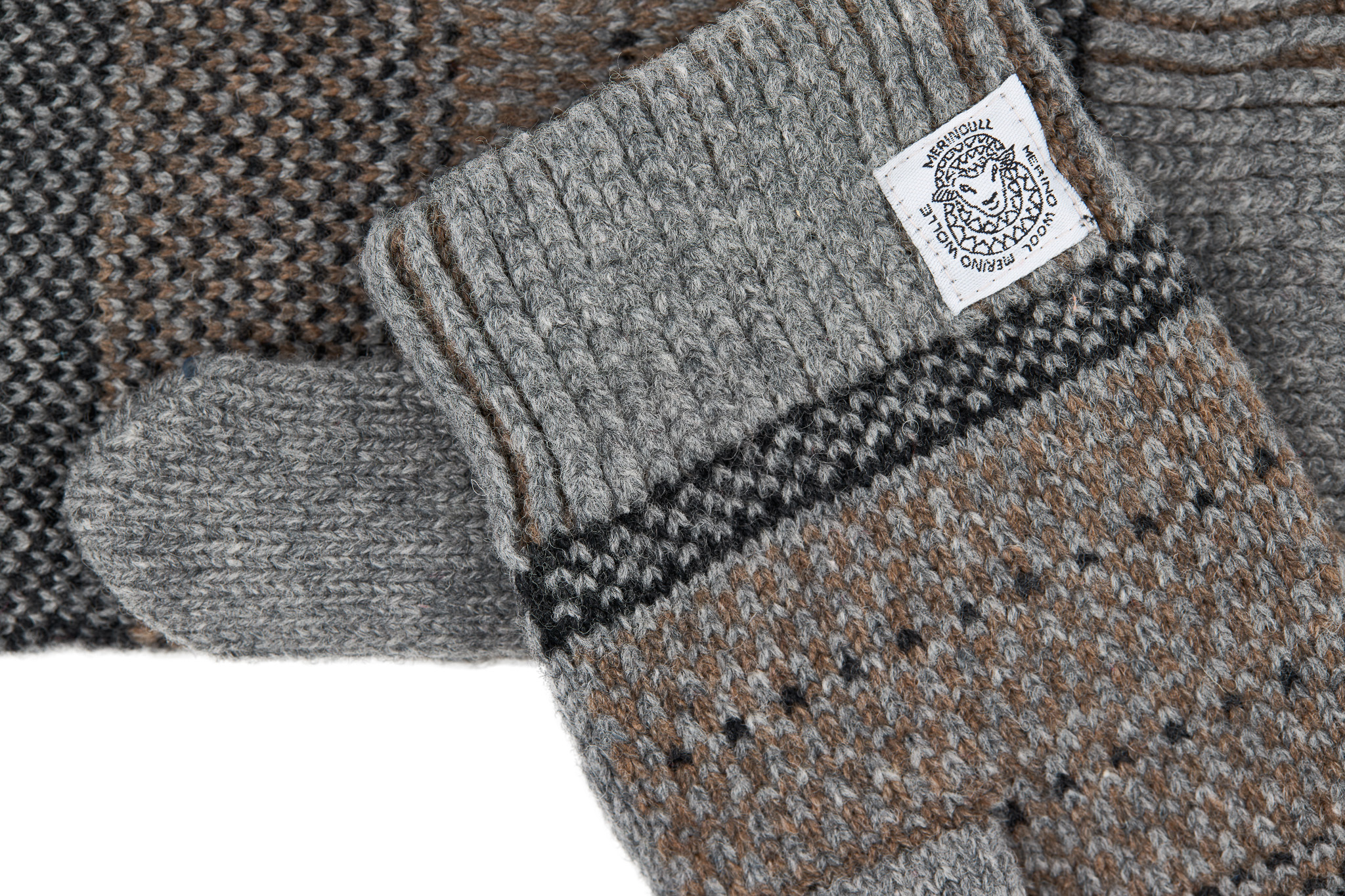 GOTLAND GRÅ, DOUBLE LAINE MÉRINOS MOUFLE - 3