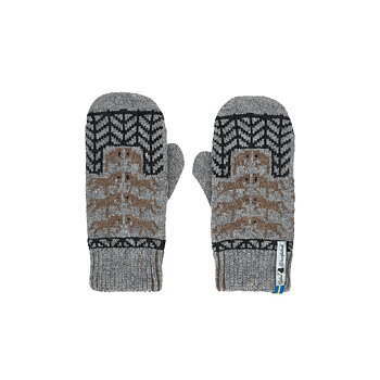 GOTLAND GRÅ, DOUBLE MERINO WOOL MITTEN
