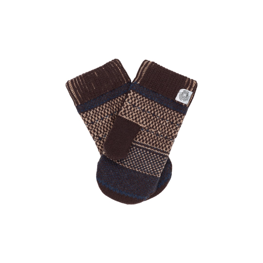 GOTLAND BRUN, DOUBLE LAINE MÉRINOS MOUFLE - 2