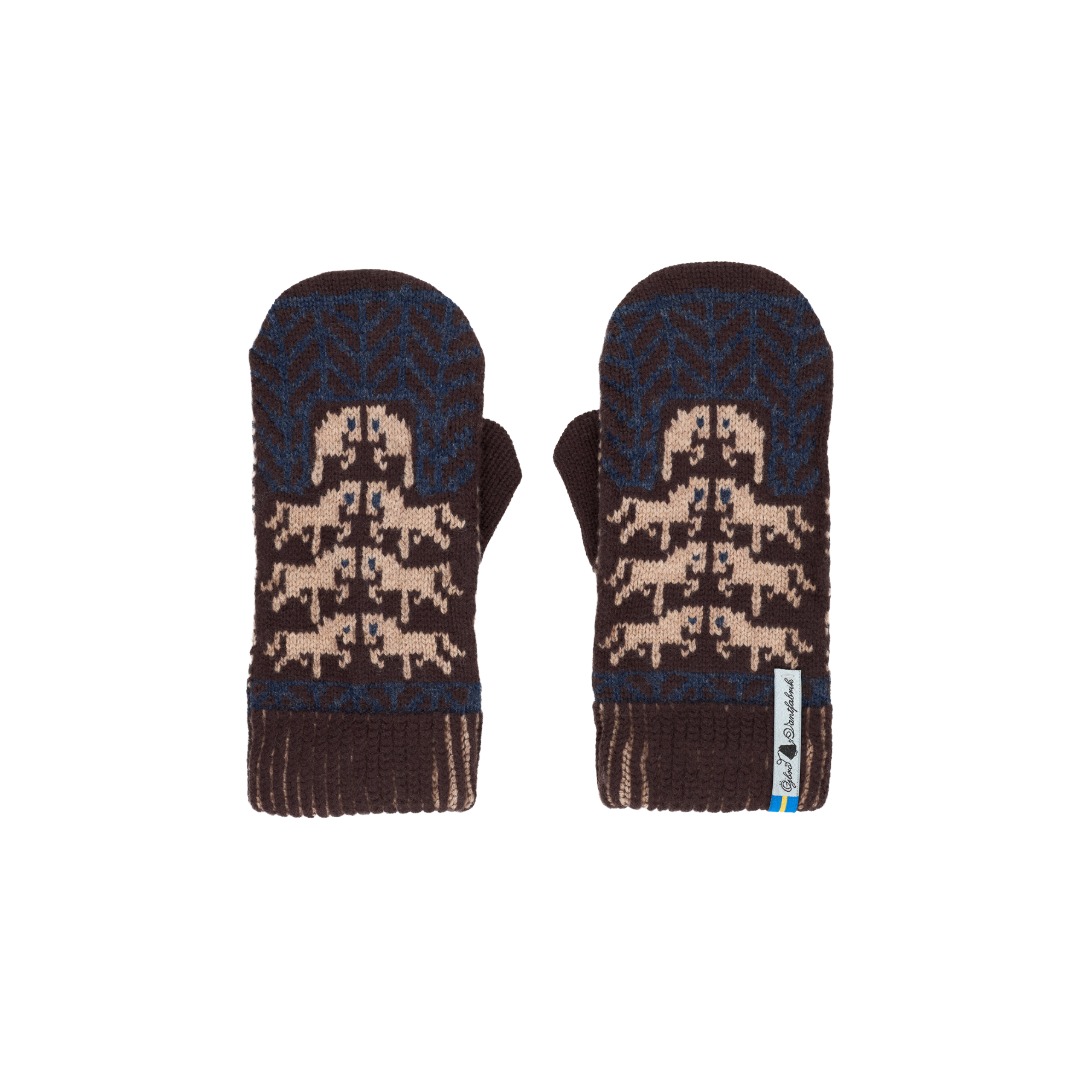 GOTLAND BRUN, DOUBLE LAINE MÉRINOS MOUFLE
