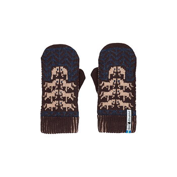 GOTLAND BRUN, DOUBLE MERINO WOOL MITTEN