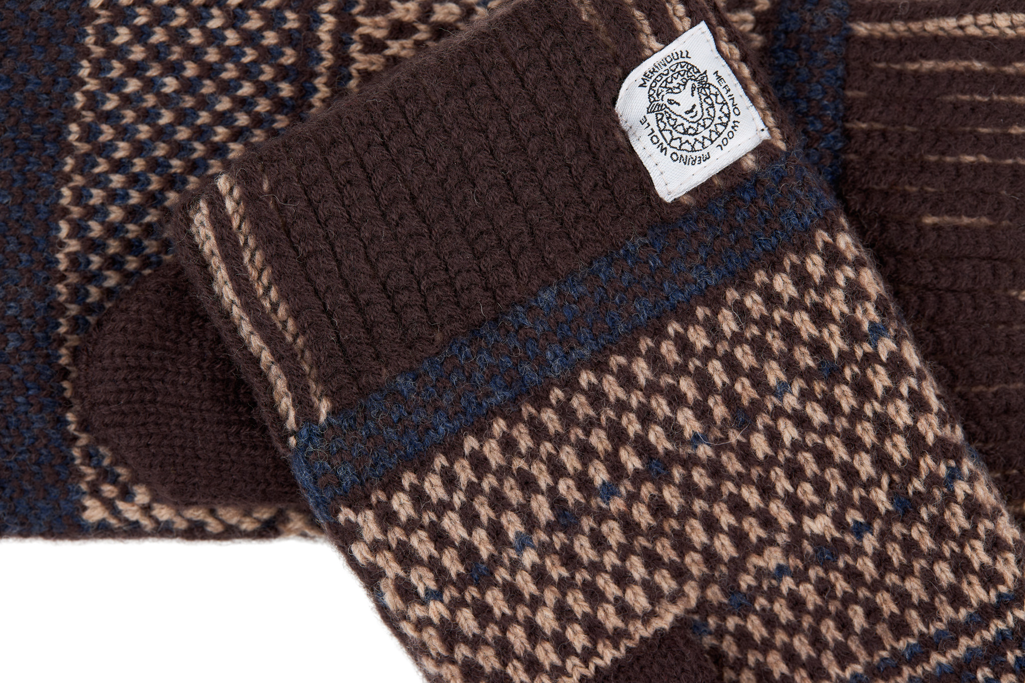 GOTLAND BRUN, DOUBLE LAINE MÉRINOS MOUFLE - 3