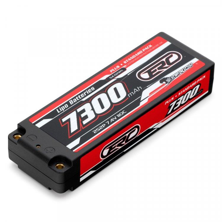 SUNPADOW Li-Po Batteri 2S 7,4V 7300mAh 110C Hard 4mm