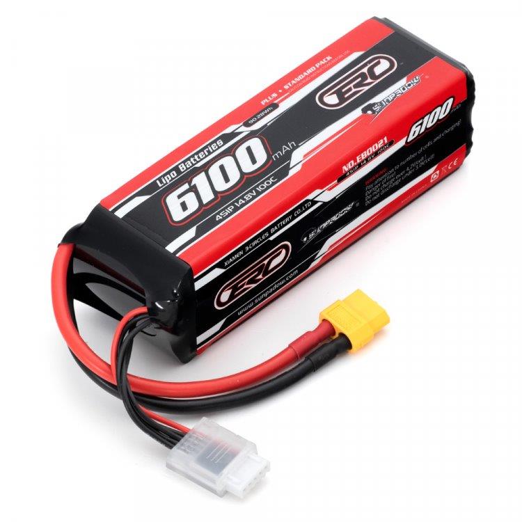 SUNPADOW Li-Po Batteri 4S 14,8V 6100mAh 100C XT60-Kontakt*