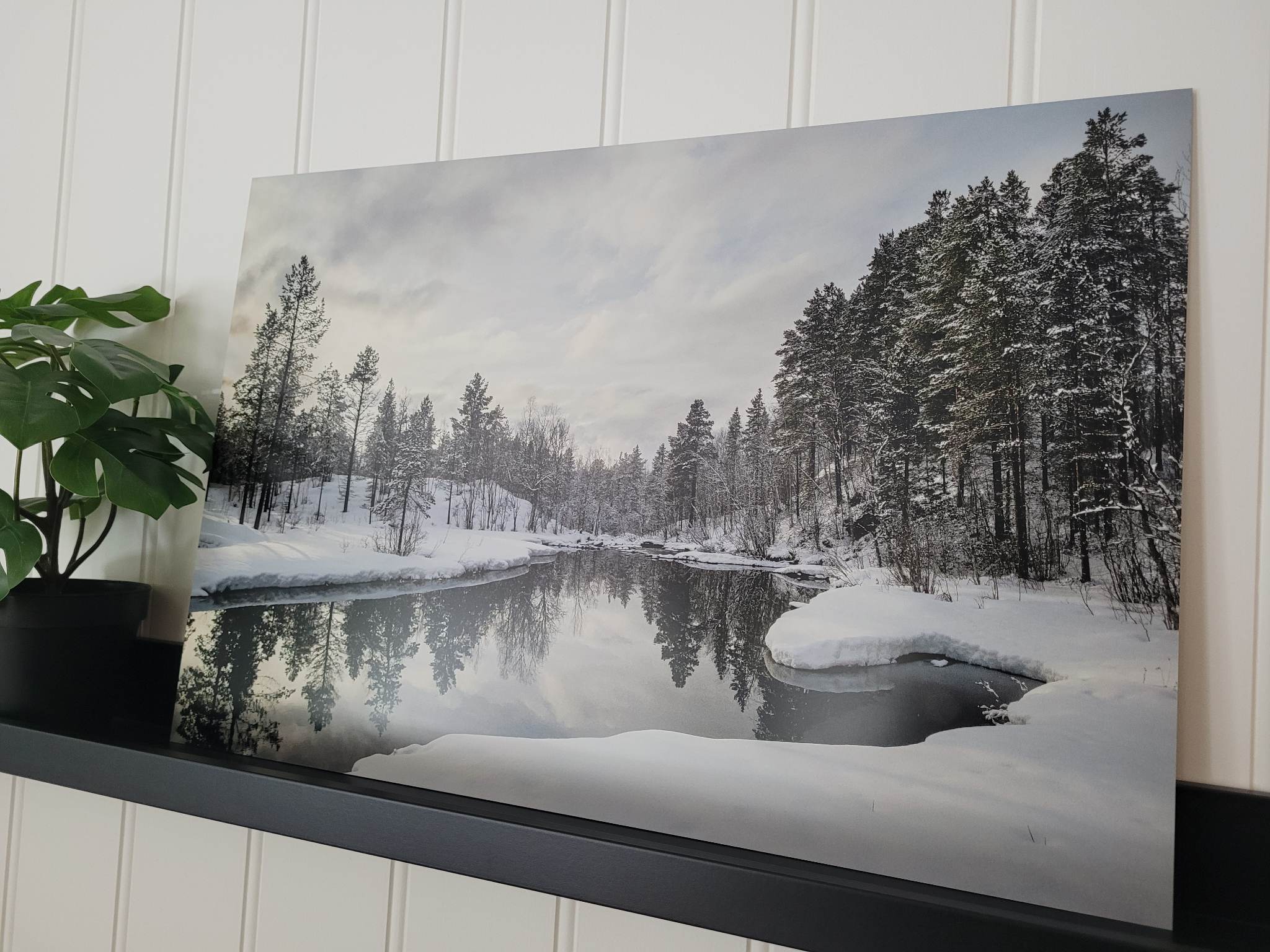 Vinterland - Trykk på aluminiumsplate