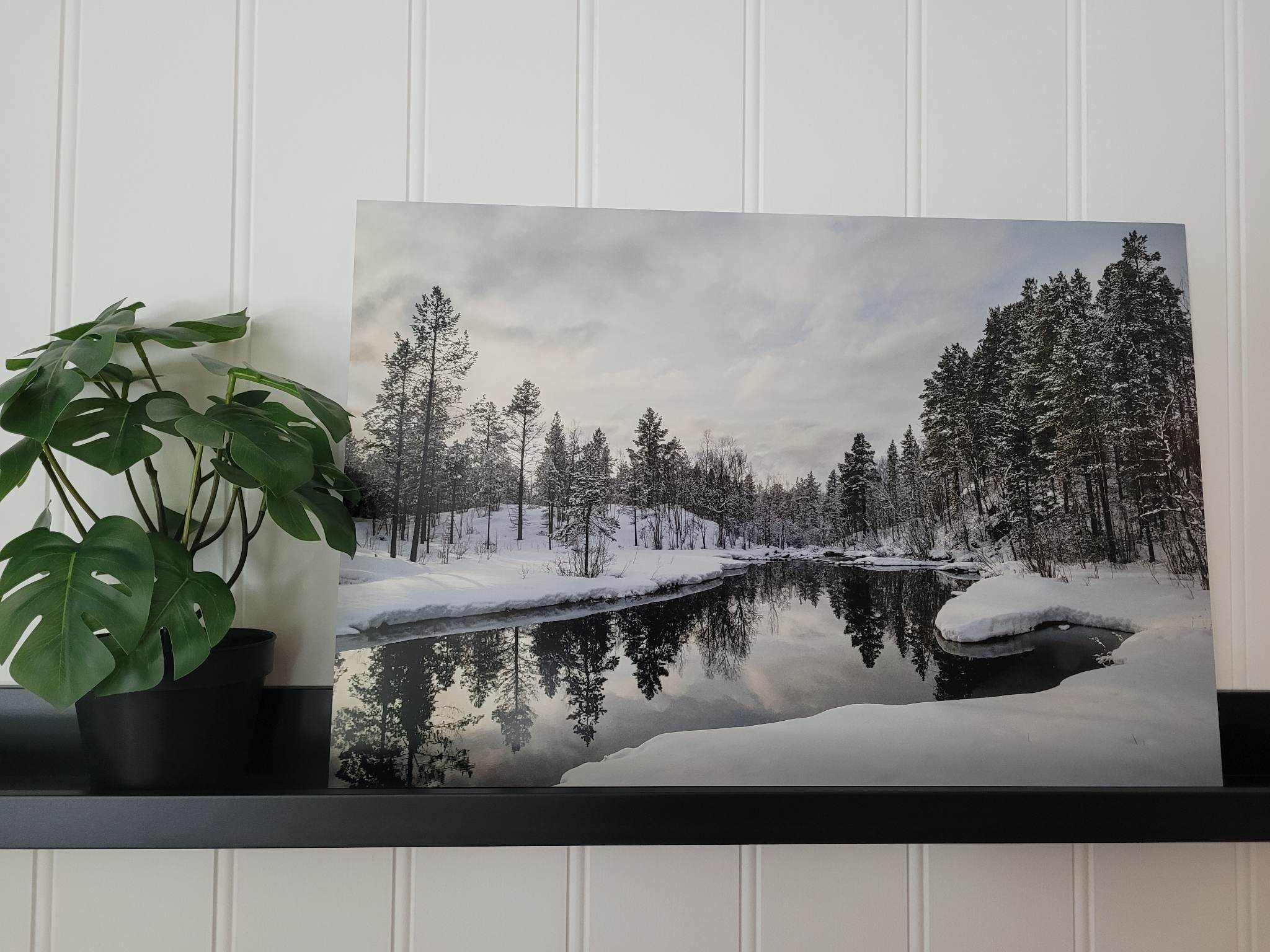 Vinterland - Trykk på aluminiumsplate
