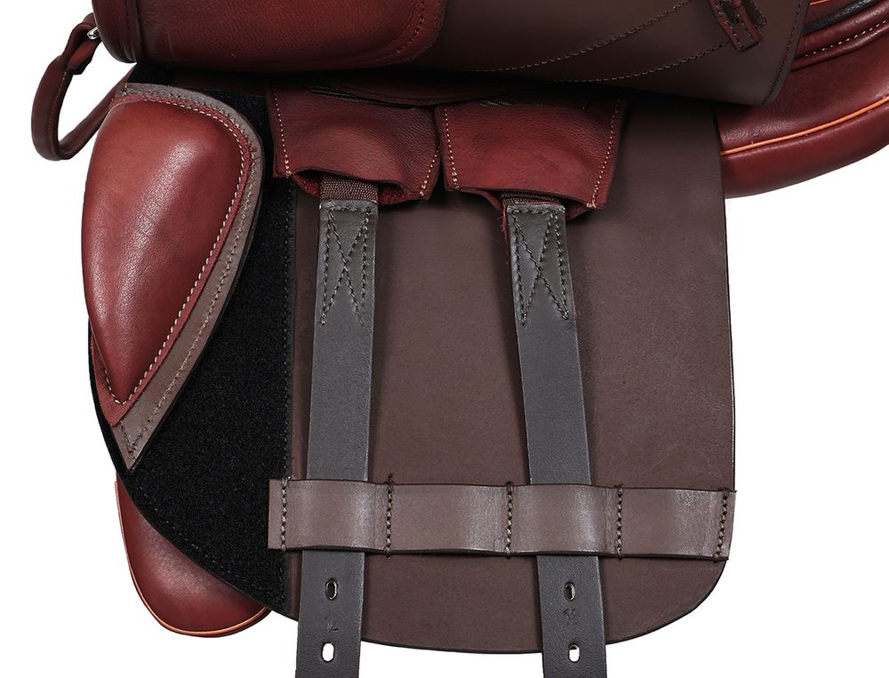 Ponnysadel i läder med Polyflexbom. Flexzone- Saddles "Hannover" - 5 Utbytbara koppjärn - 3