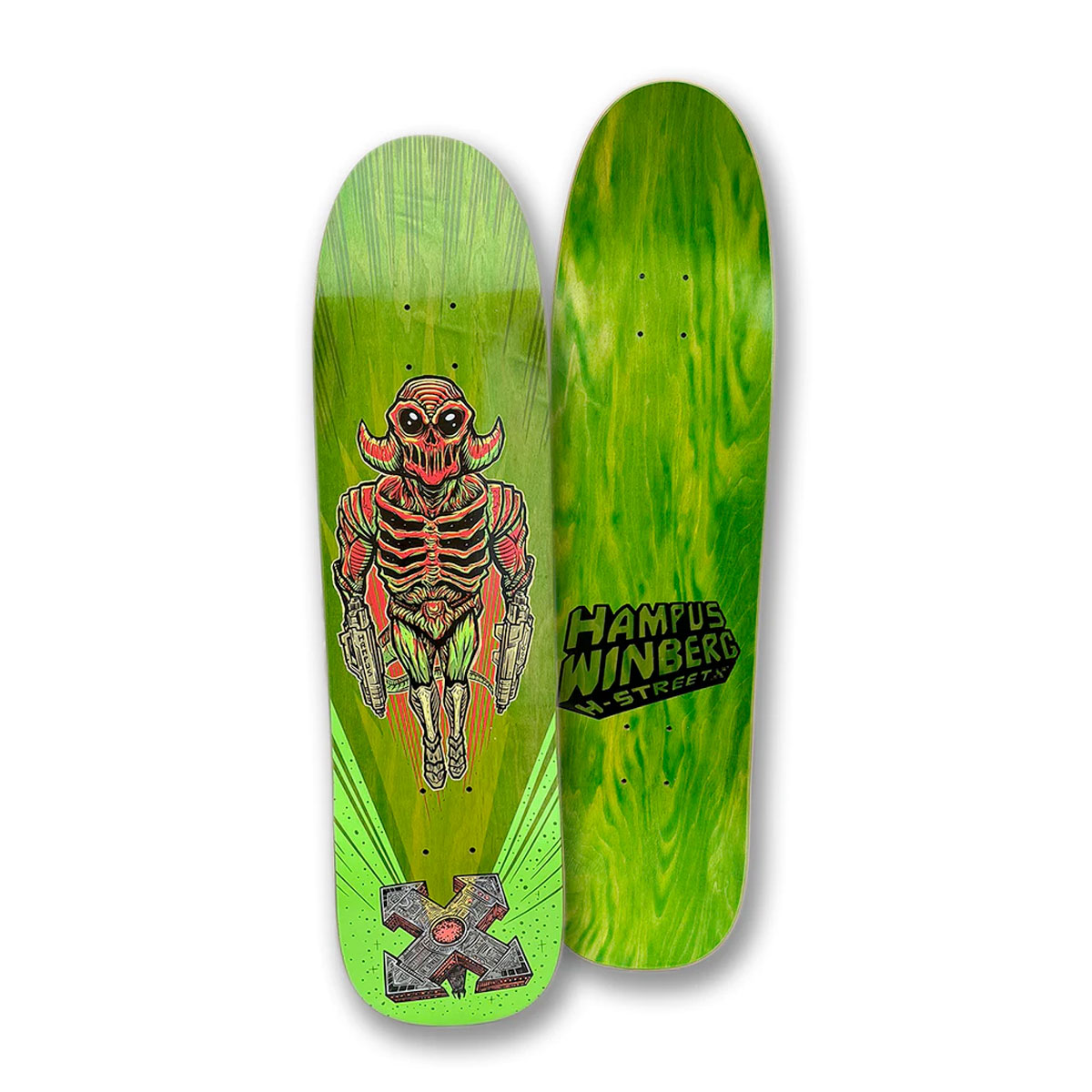 H-street skateboard deck 8.5 Hampus Starfighter shaped - 3