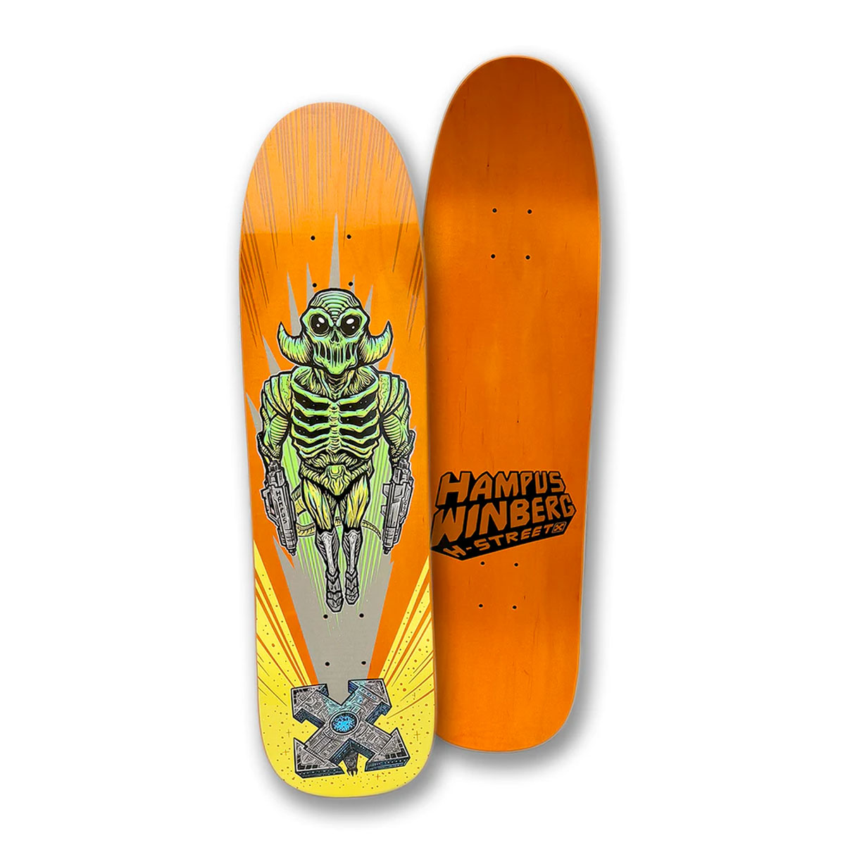 H-street skateboard deck 8.5 Hampus Starfighter shaped - Surfers