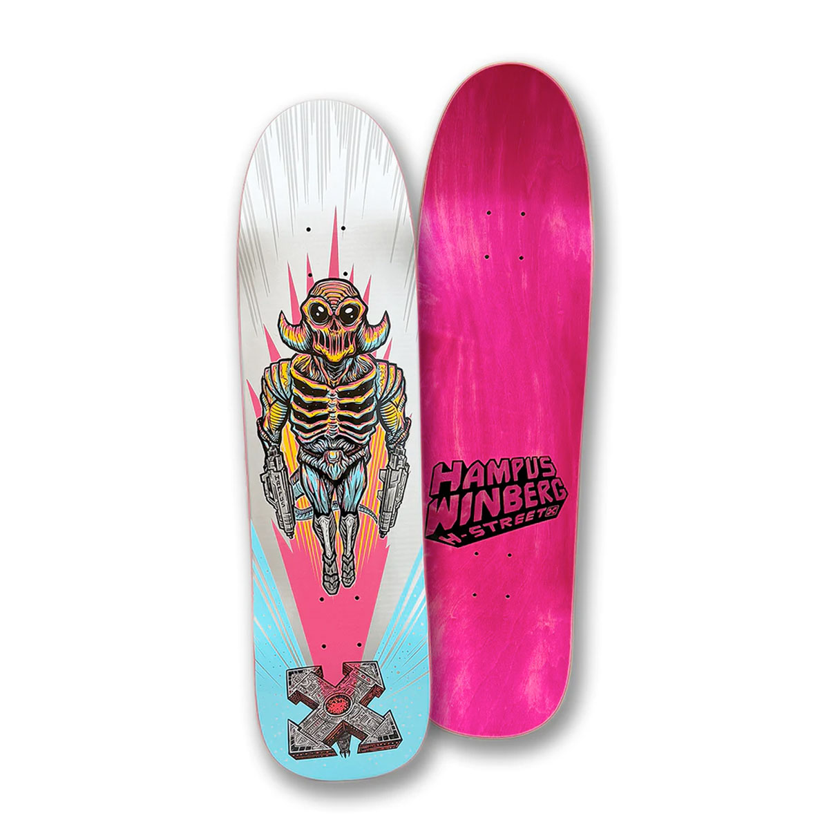 H-street skateboard deck 8.5 Hampus Starfighter shaped - 2