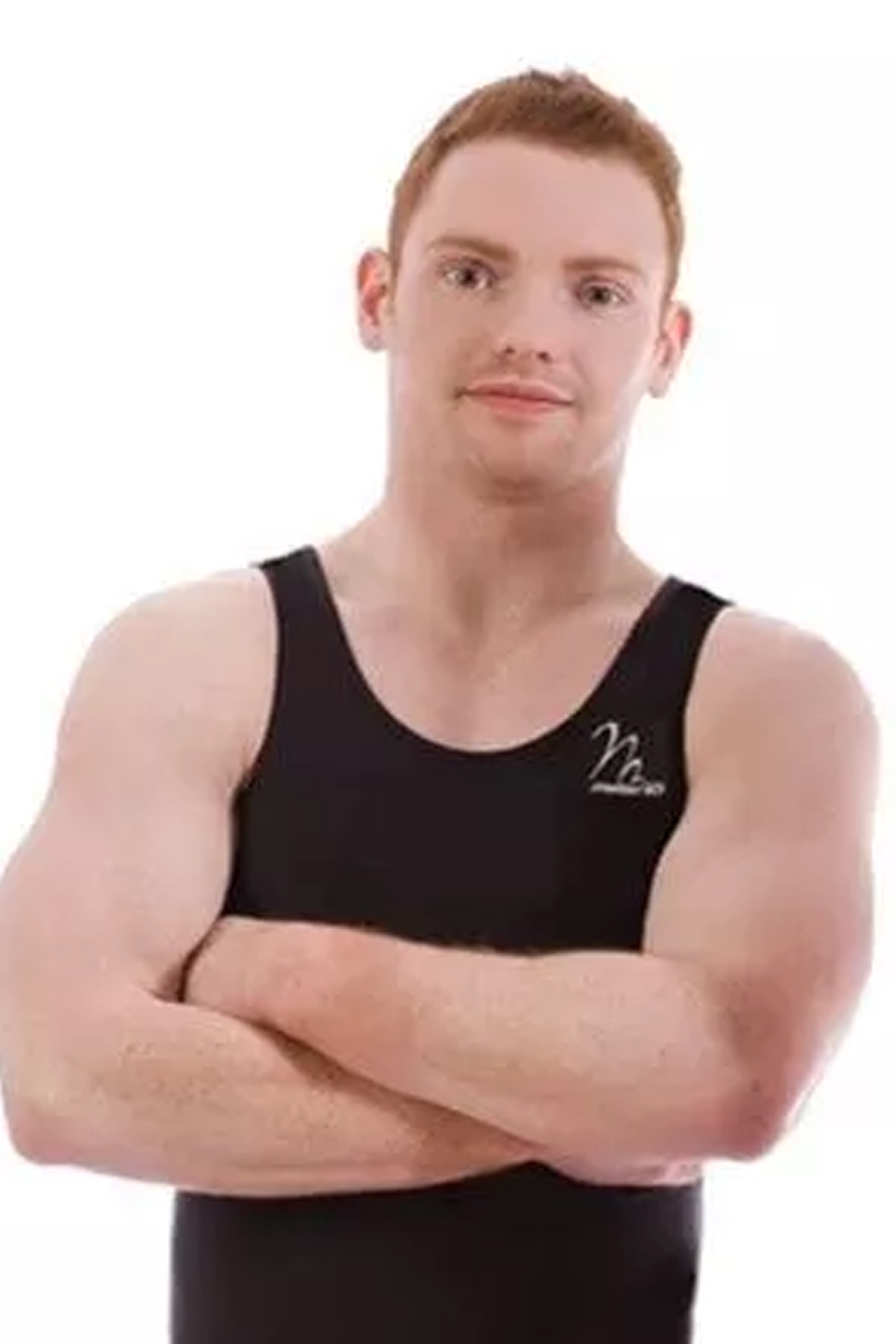 Enfärgad tränings- & tävlingsbody herr, lycra - 4
