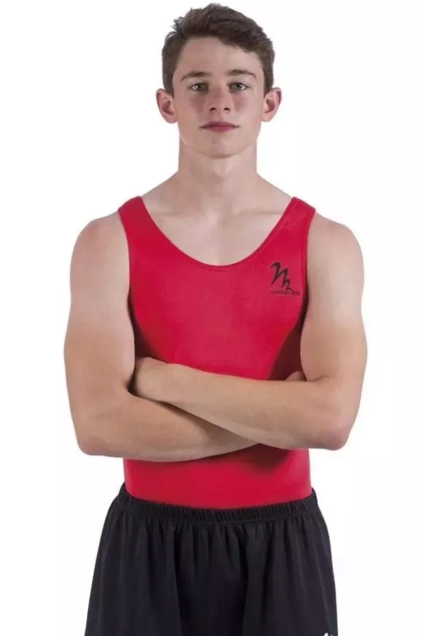 Enfärgad tränings- & tävlingsbody herr, lycra - 2