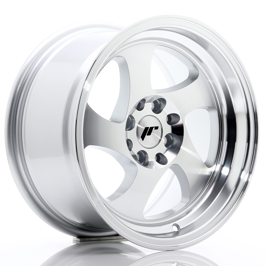 15" JR Wheels JR15 - Machined Silver