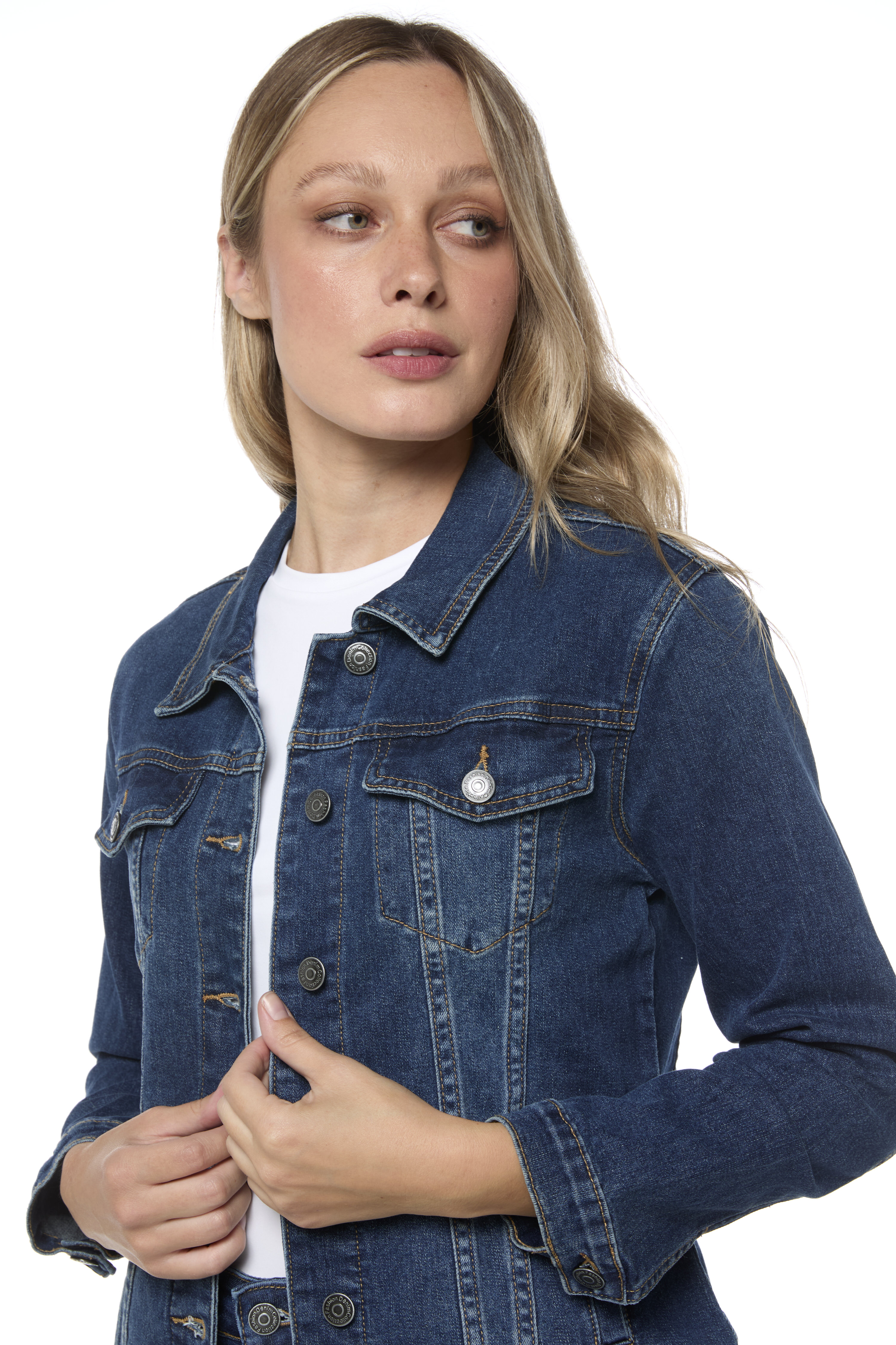 DENIM JACKET Dark Blue - 4