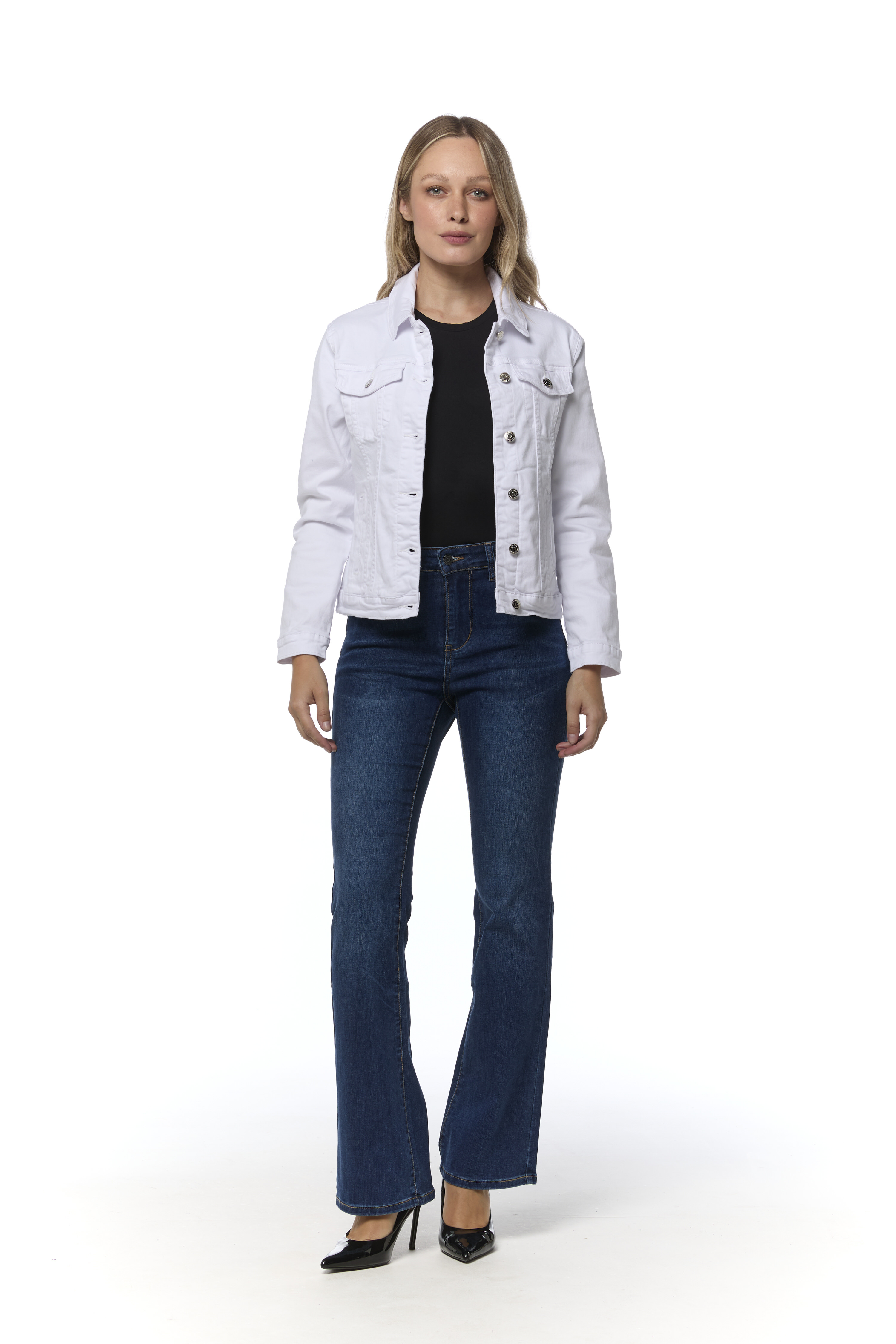 DENIM JACKET White