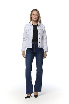 DENIM JACKET White