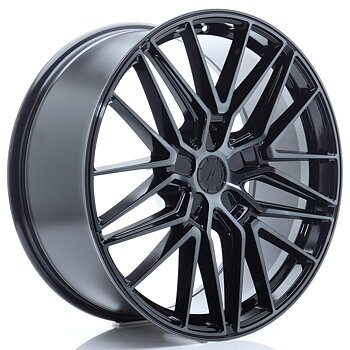 21" JR Wheels JR38 - Black Brushed Tinted Face