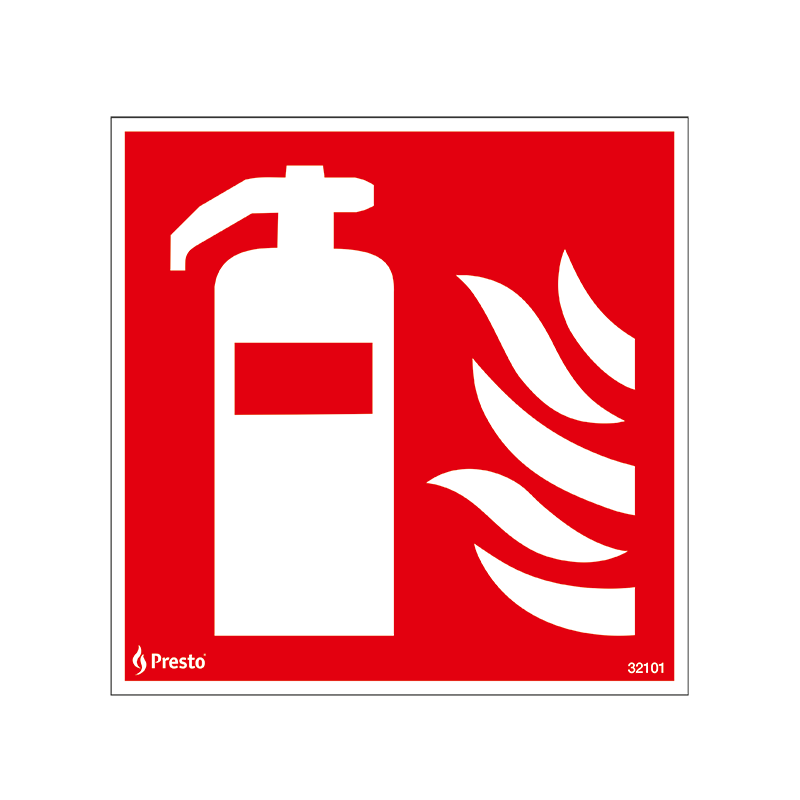 Skylt Brandsläckare