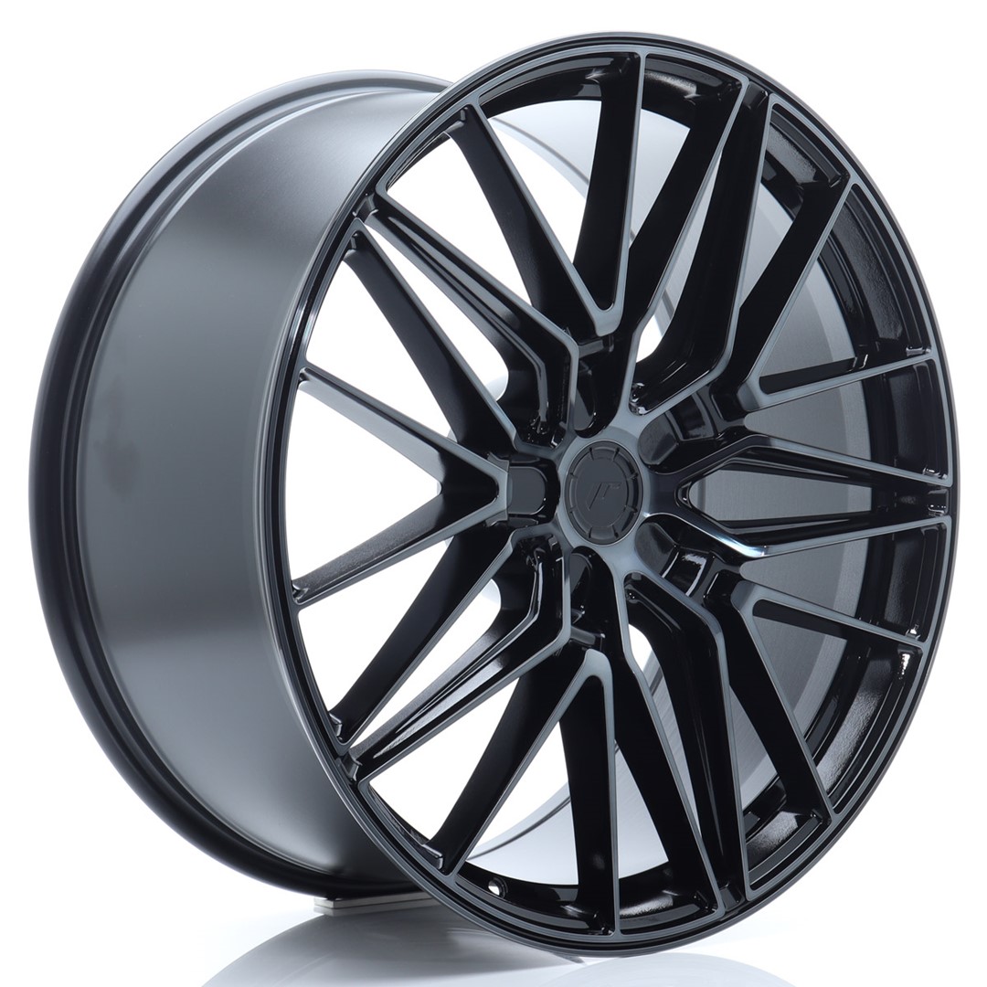 22" JR Wheels JR38 - Black Brushed Tinted Face