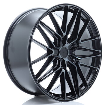 22" JR Wheels JR38 - Black Brushed Tinted Face