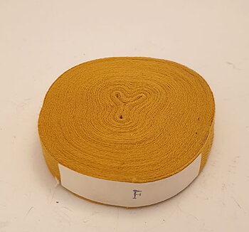 Cotton ribbon ochre yellow