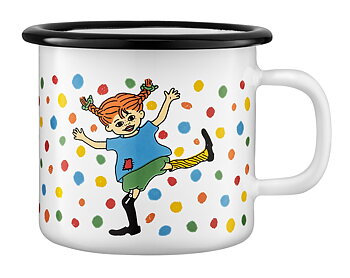 Pippi Långstrump Emaljmugg 2,5 dl - Hoppsansa