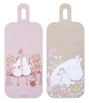 Moomin Cutting board 13x33 cm - Flower Field (Different front & back)