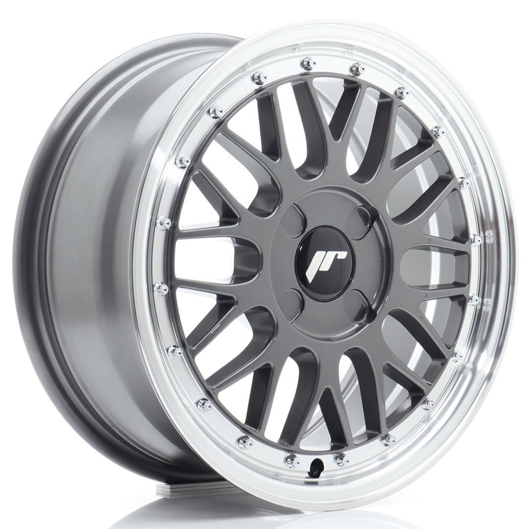 16" JR Wheels JR23 - Hyper Grey Machined Lip
