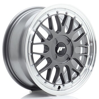 16" JR Wheels JR23 - Hyper Grey Machined Lip