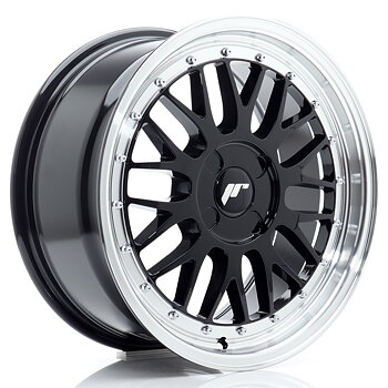 17" JR Wheels JR23 - Glossy Black Machined Lip