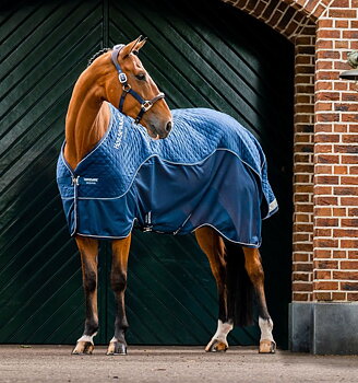 HORSEWARE Signature Travel Rug - Navy