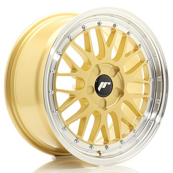 17" JR Wheels JR23 - Gold Machined Lip