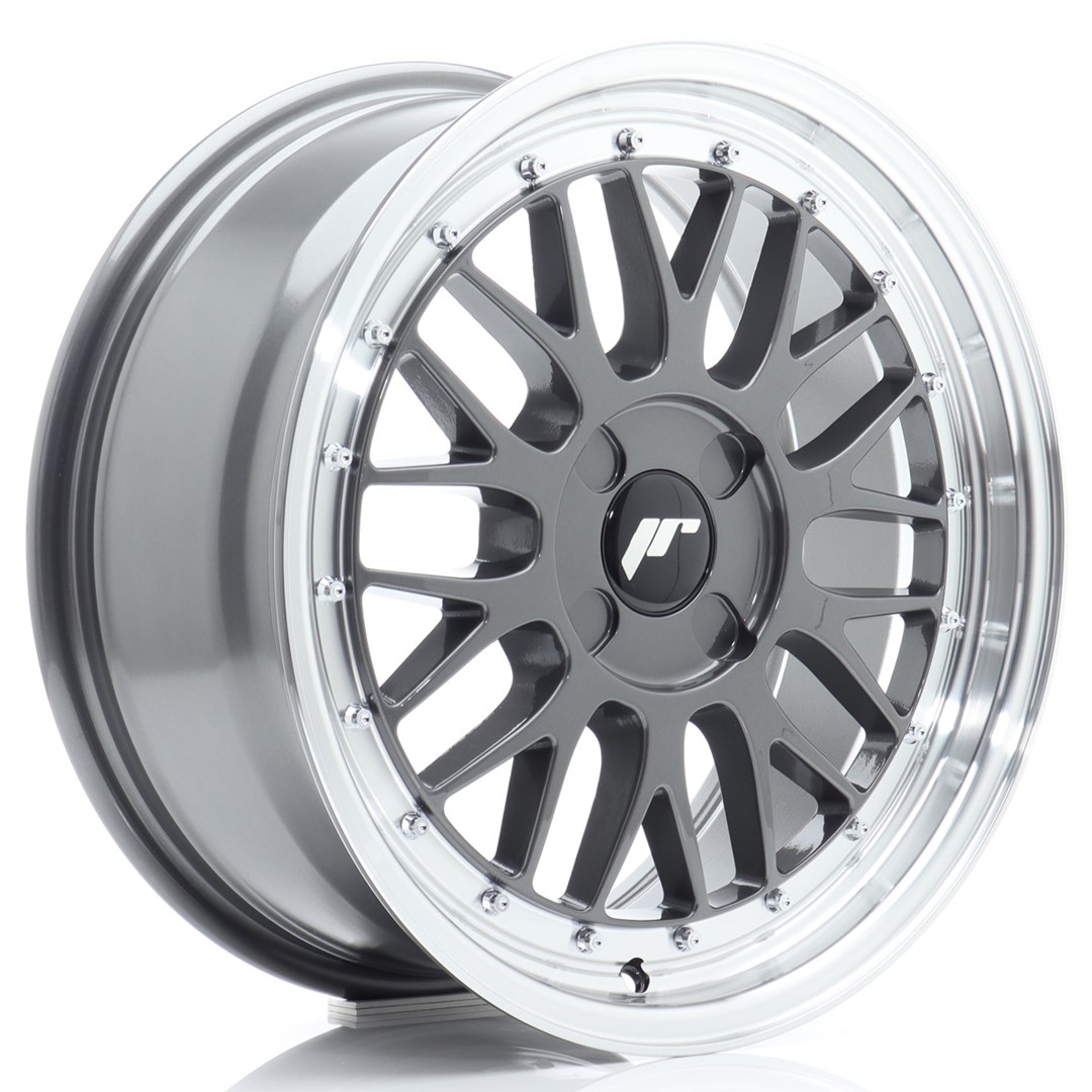 17" JR Wheels JR23 - Hyper Grey Machined Lip