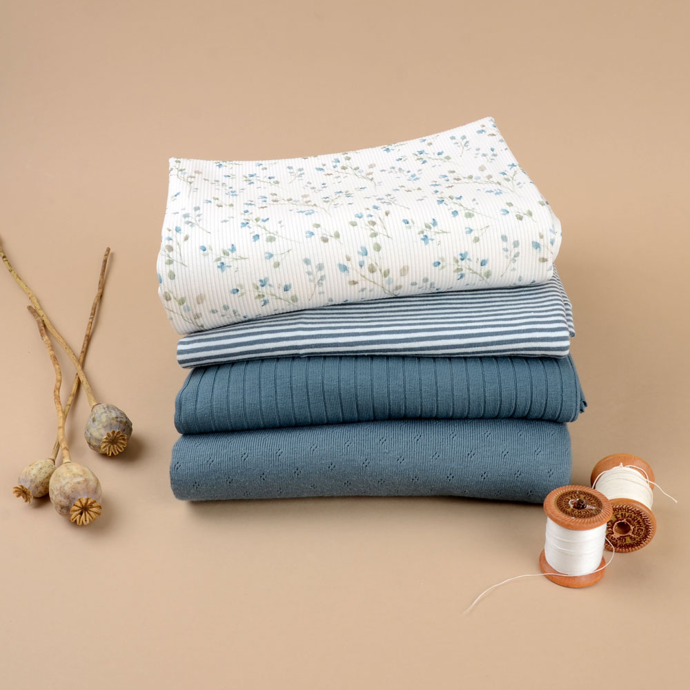 MINI BRANCH - BLUE RIBBED - 4