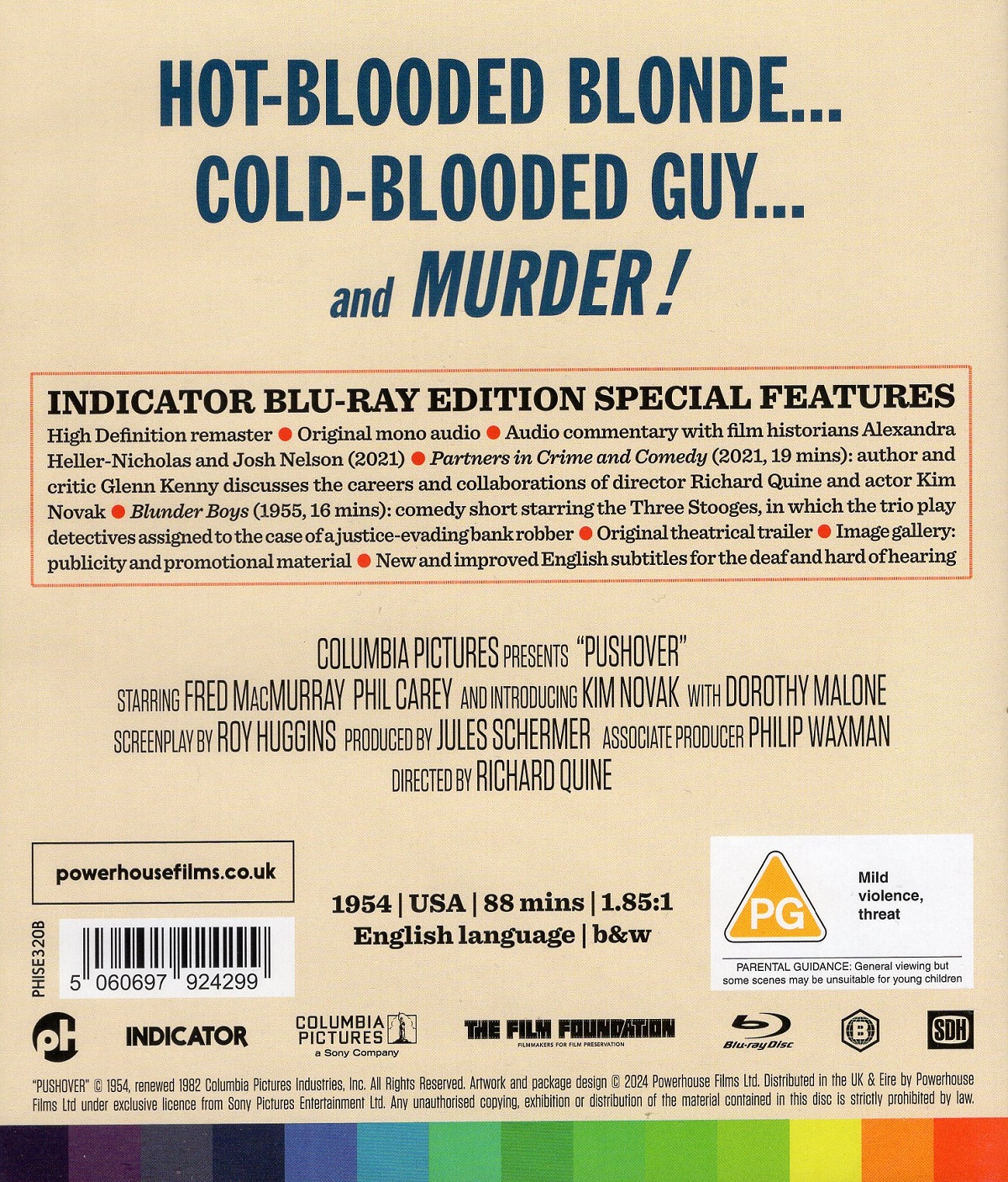 Pushover (ej svensk text) (Blu-ray) - 2