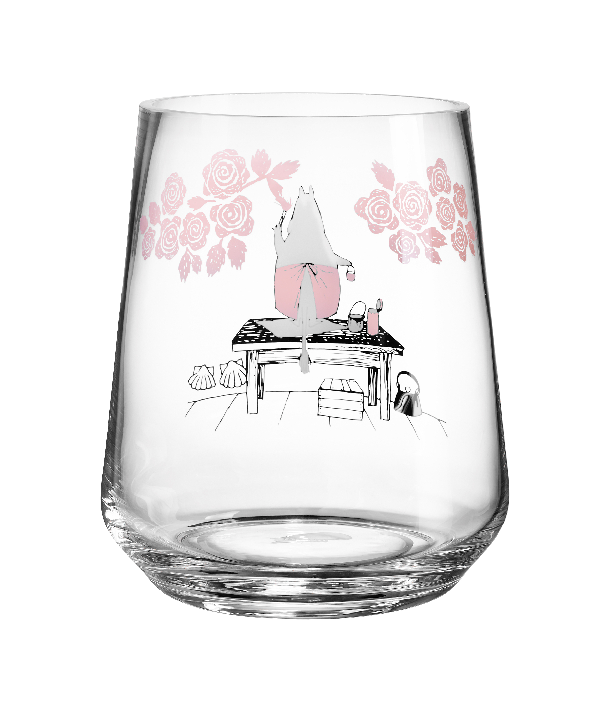 Moominmamma Lantern / Vase 17,5 cm - Roses - 3
