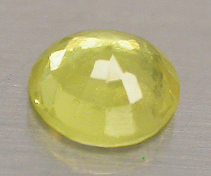3.7 mm rund mycket vacker naturlig gul safir ädelsten - 2