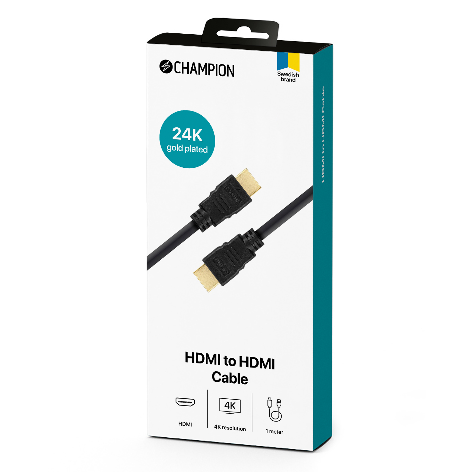 HDMI-kabel Ha-Ha svart 1m - 2
