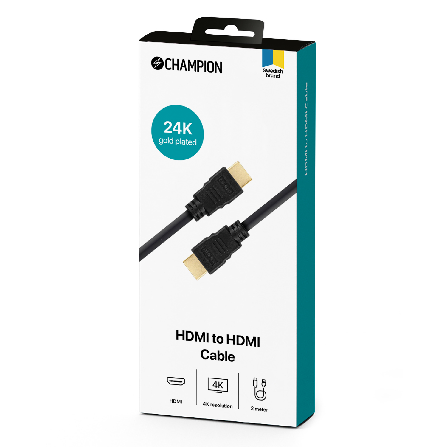 HDMI-kabel Ha-Ha Svart 2.0m - 2