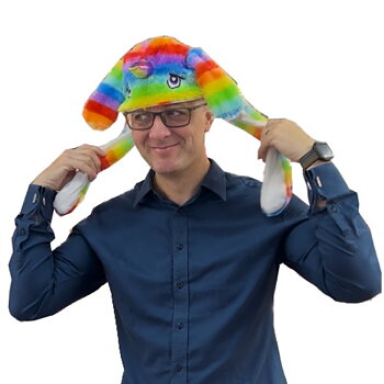 Enhjørning-kasket Pride