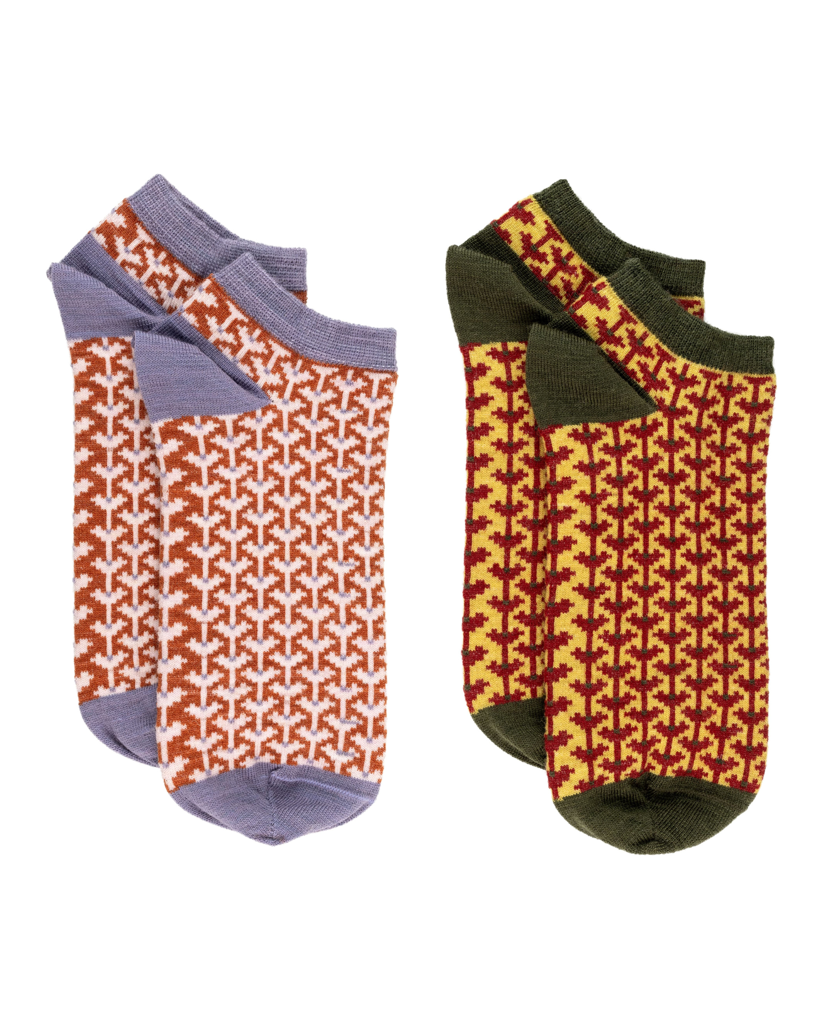 2 PAR EVELINA & ESTELLE, MERINOULL SNEAKERSOCKOR