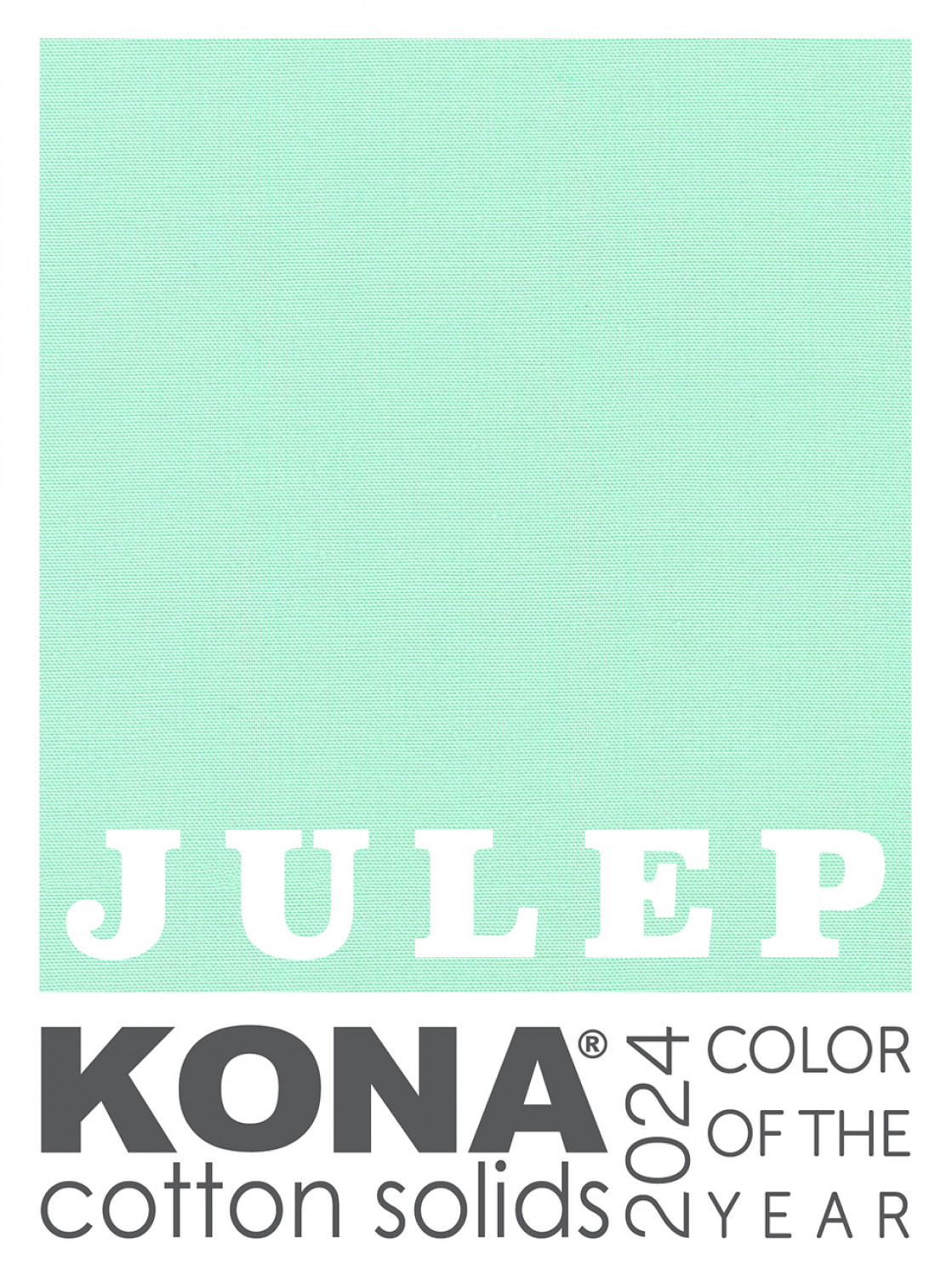 "Julep" Kona Cotton Solid Color of the Year 2024