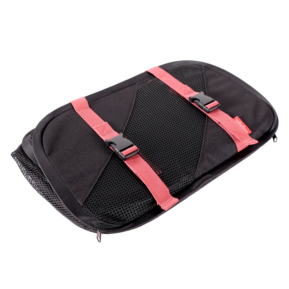  Pet Travel Carrier - Foldable -  Black Red  - 9