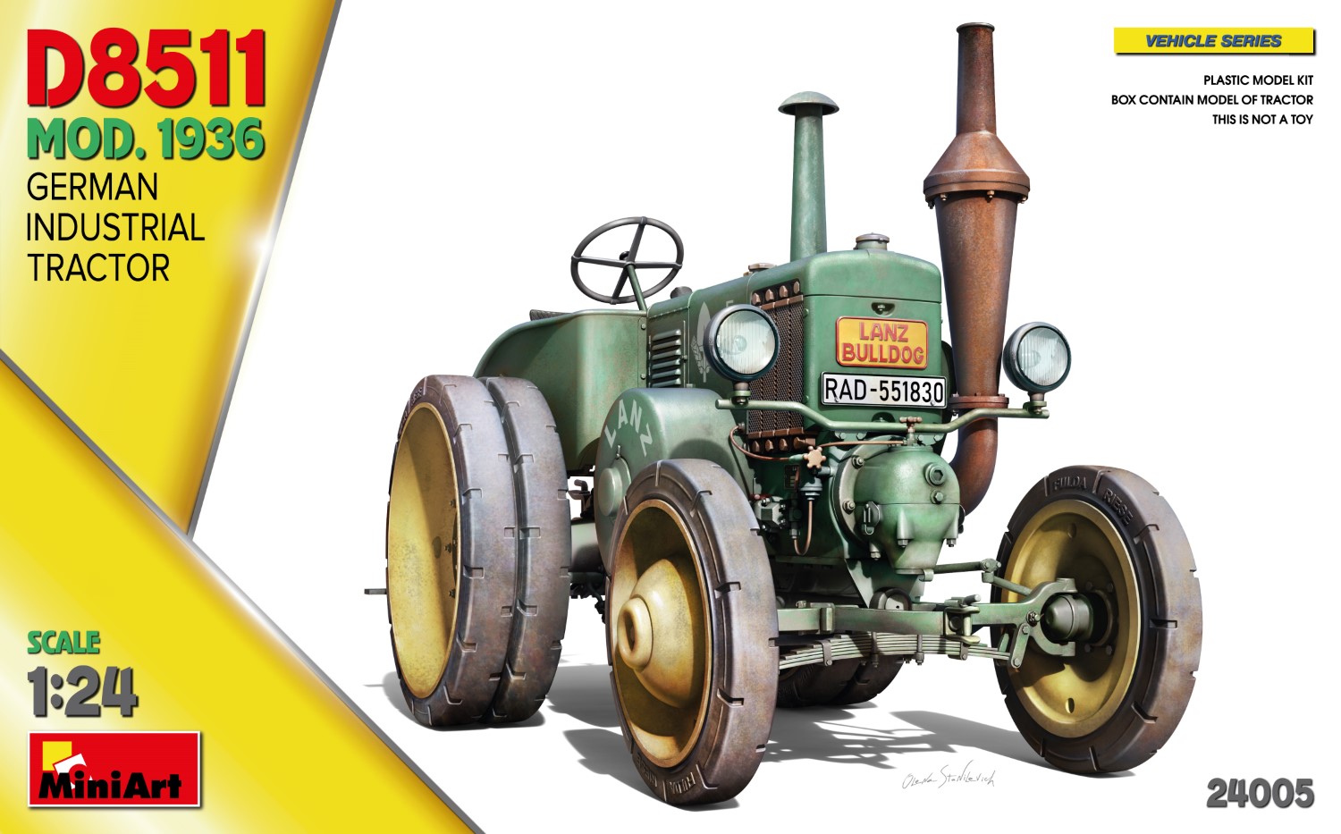 1/24 German Industrial Tractor D8511  Mod. 1936
