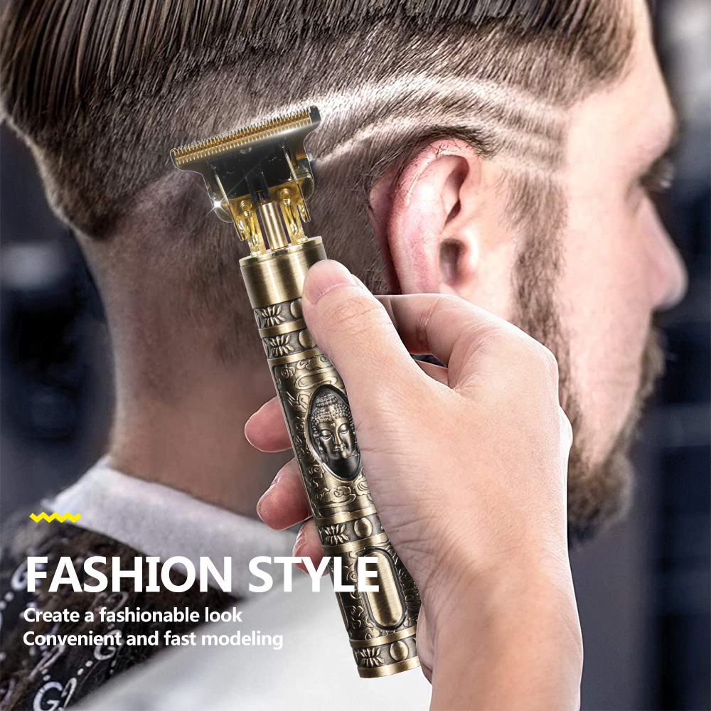 Hår & Skäggtrimmer Deluxe Kit + Gratis Frisörförkläde - Buddha - 3