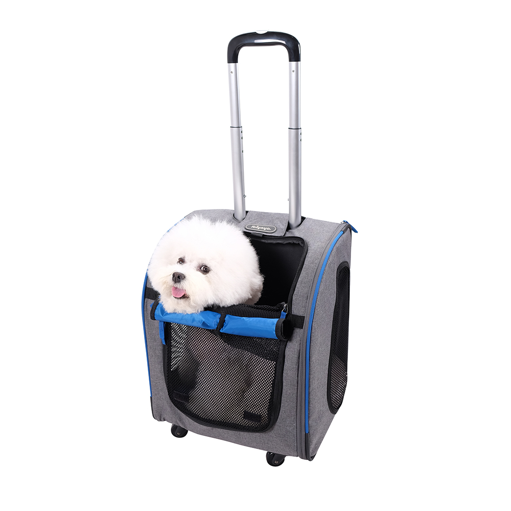 Liso Backpack Parallel Transport Pet Trolley -Slate/Sapphire - 2